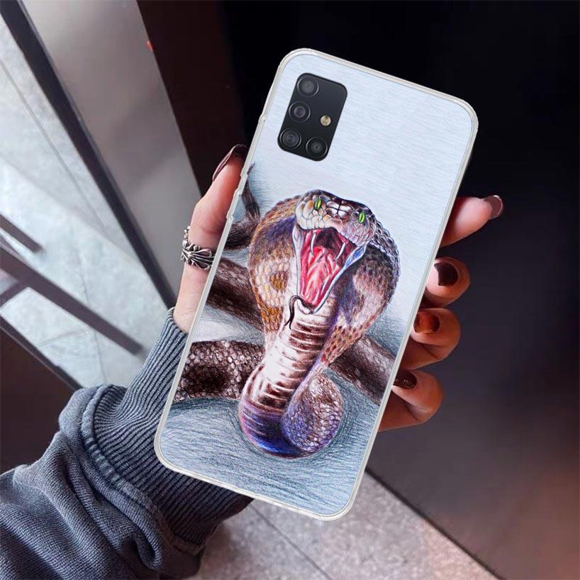 Animal Leather Snake Scales Phone Case For Samsung Galaxy A52 A51 A50S A32 A22 A12 A02S A72 A71 A31 A70 A30S Note 20 Ultra 10 Pl