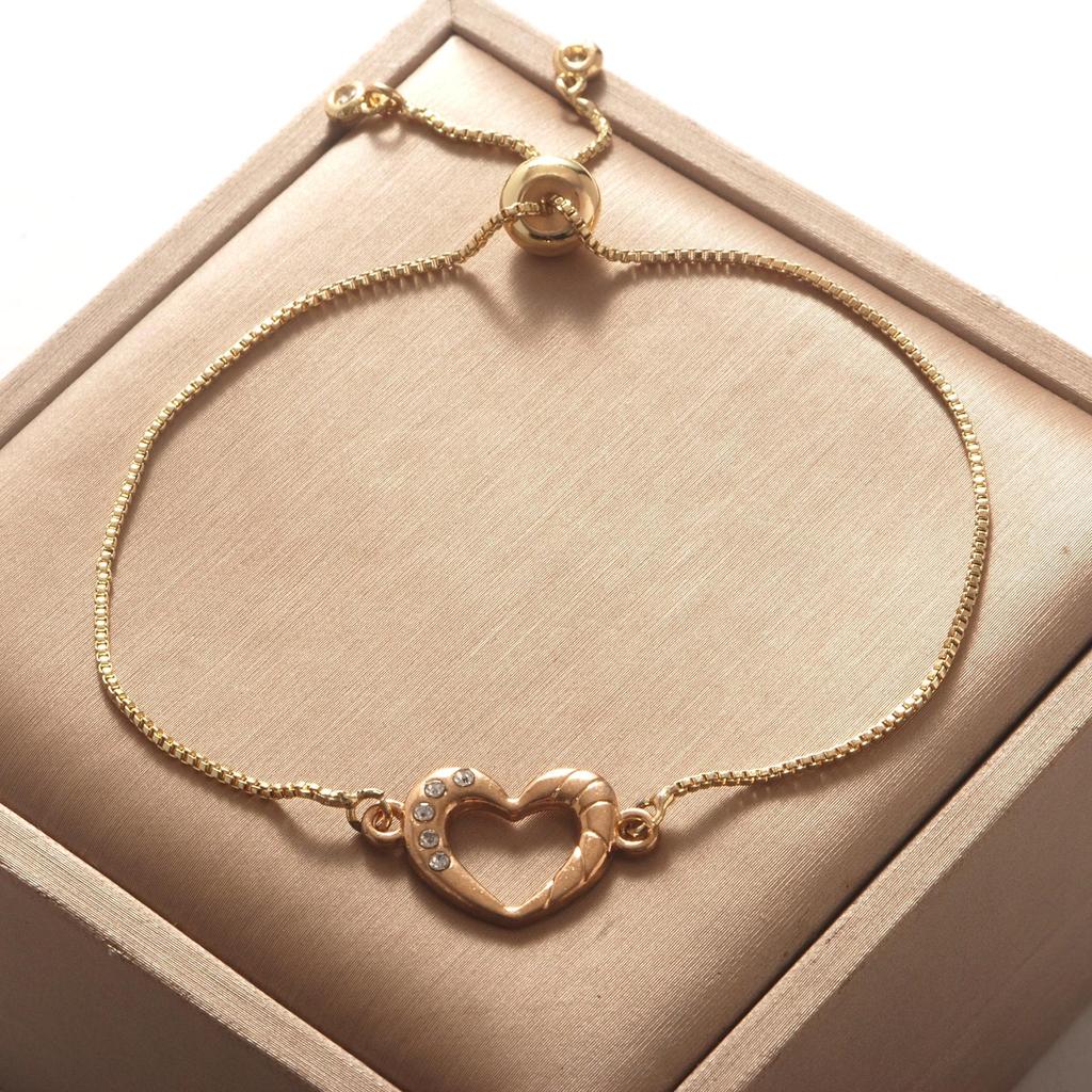 Herz-Strassstein verstellbares Armband - Europäischer & Amerikanischer Stil für Damen