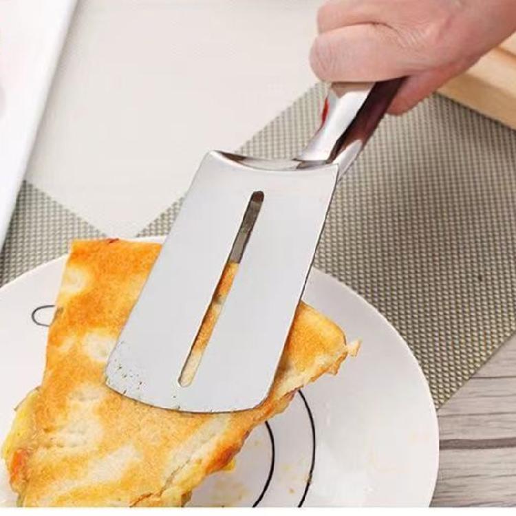Stainless Steel Meat Turner Comfortable Grip Nonslip Spatula with Extended Handle Barbecue Accessory