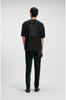 [HUGO] Cotton Jersey T-Shirt with Logo Embroidery, Men's Size M, Black