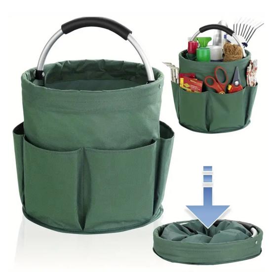 Tool Organizer Bag Storage Basket Large Capacity Multiple Compartments Waterproof Outdoor Camping Collapsible Storage