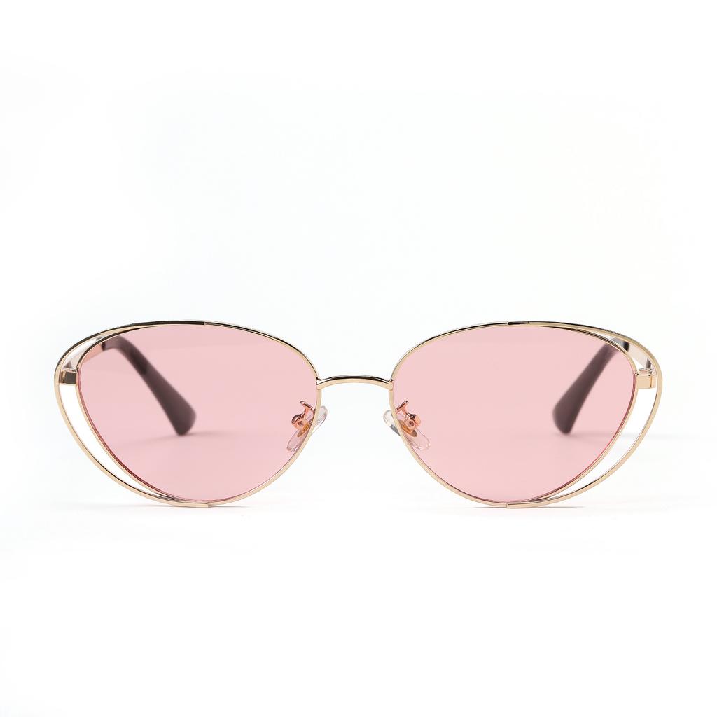 Glasses 30023 Punk Double Frame Pussy Eye Multicolor Vintage Sunglasses, Ladies Sunglasses