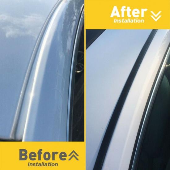 Black Roof Trim Molding Kit 2PCS Replacement Fit For TOYOTA COROLLA 2009-2013