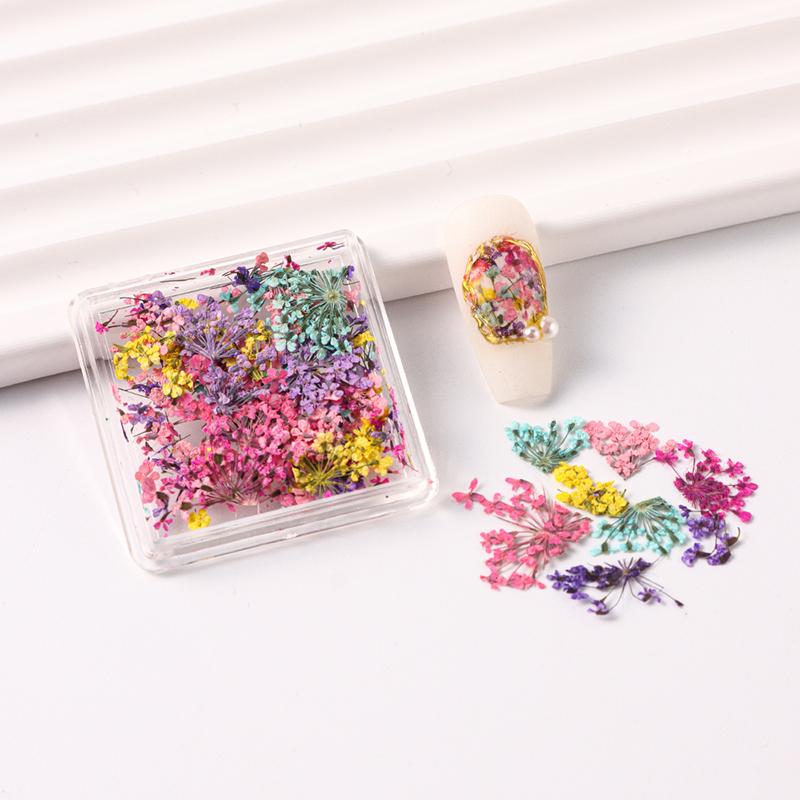 Nail Art Diy Decorations Japanese Style Gel Dried Flower For Nails Art Jewelry Charms Flower Beauty Salon Decoration