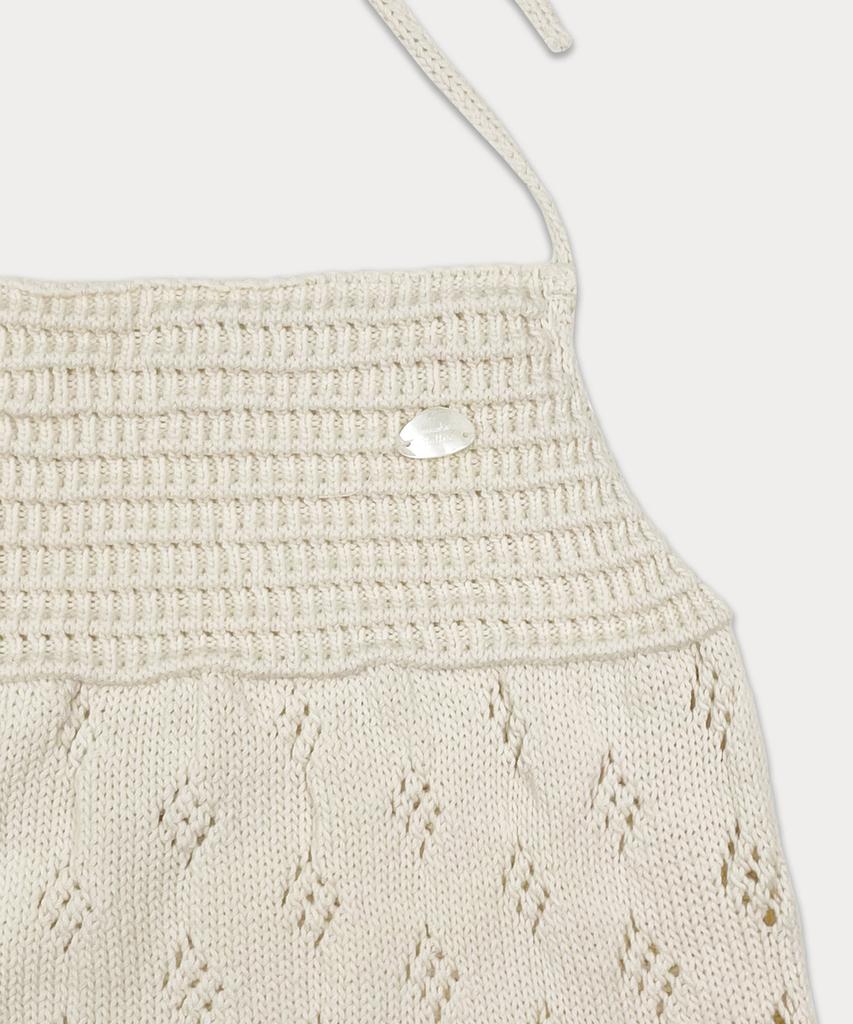 Sseomweeobeoteo Skashi Halter Neck Knit Sleeveless - Cream