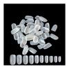 Nail Tips Set of 600 10 Sizes Oval Short False Nails Plain False Nails Gel Nails Nail Supplies Nail Art DIY Practice Professional Beginner (Beige)