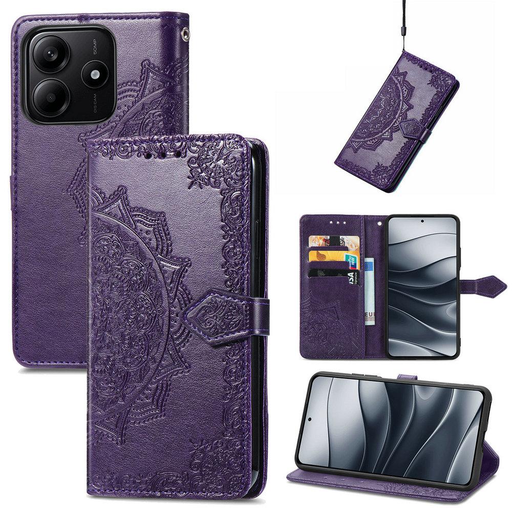 Mandala Wallet Leather Case for Xiaomi Redmi Note 14 15 Pro Plus 5G Flip Cover Magnet Book Funda Red Mi Note 13 14 15C 14C Capa