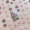 High-Value Cartoon Cat Paw Jelly Nail and Decorative Stickers: Cute 3D Water Cup and Camera Designs