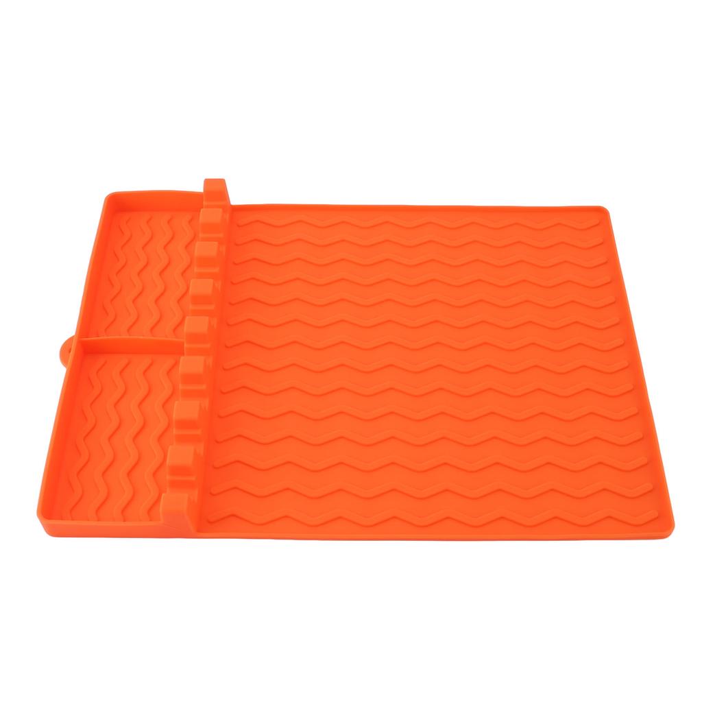 Silikon Grillwerkzeugmatte Hitzebeständig Leicht zu Reinigen Vielseitige Grillseitenablagematte Silikonspatelmatte für Draußen