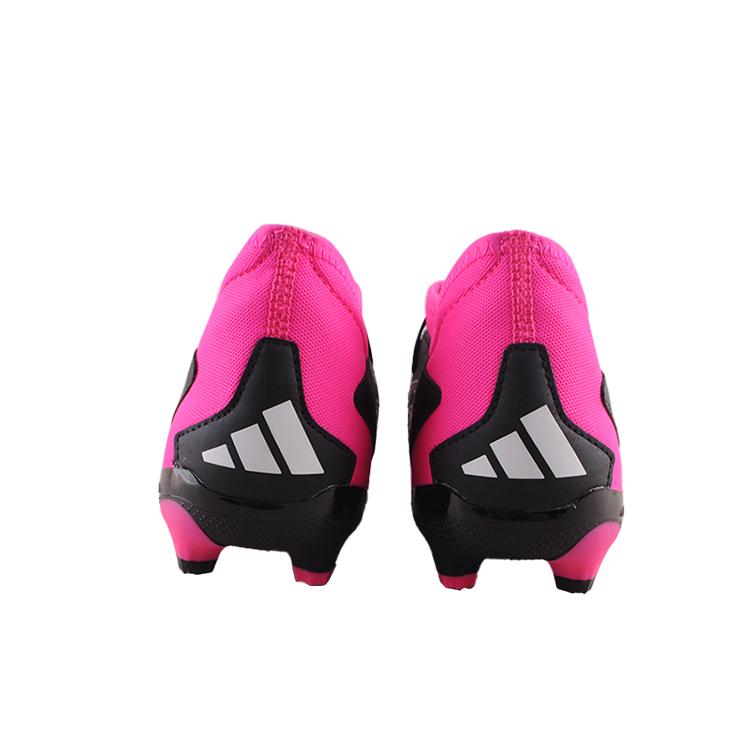 Adidas Predator Accuracy.3 MG J Low Top Fußballschuhe Kinder Fußballschuhe Schwarz Weiß Pink GW7082