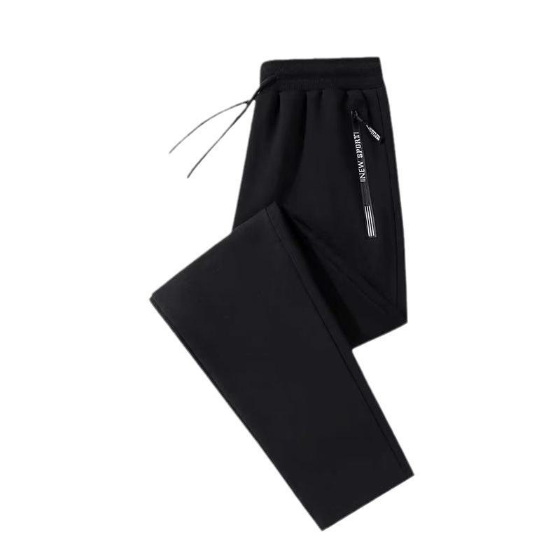Men's Loose-Fit Korean Style Casual Zipper Pocket Leggings for Autumn and Winter