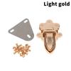 1 Set Metal Push Tongue Closure Lock Durable Anti-Rust Clasp Parts for DIY Handbag Leather Making Craft Accessory