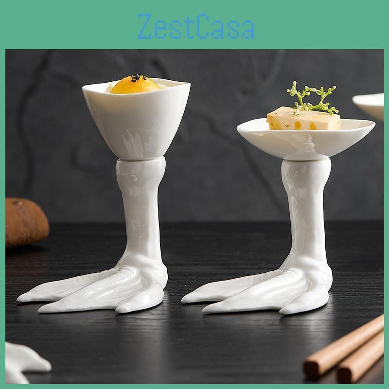Shaped Plate Duck Claw Dining Japanese Restaurant Cooking Sushi Plate Creative Dessert Plate Home Kitchen Ceramic Tableware