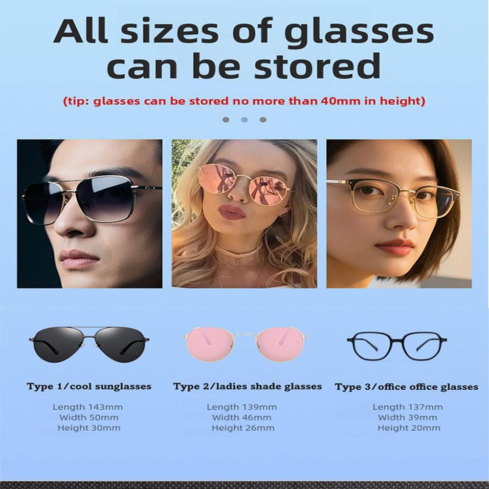 New Car Glasses Box Portable Car Sun Glasses Holder In The Car Driving Glasses Holder Eyeglass Case Sun Visor Auto Lenses Holder