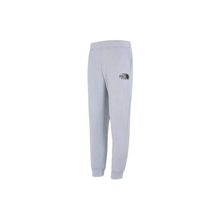 The North Face Knitted Sweatpants Men's Gray Thickened Cuffed Pants NF0A5B31-DYX