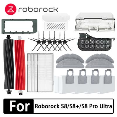 Roborock S8 S8 Pro Ultra S8+ Příslušenství mop Hadřík na mopování Sáčky do vysavače Boční kartáček Filtr Vyměnitelné náhradní díly pro robotický vysavač