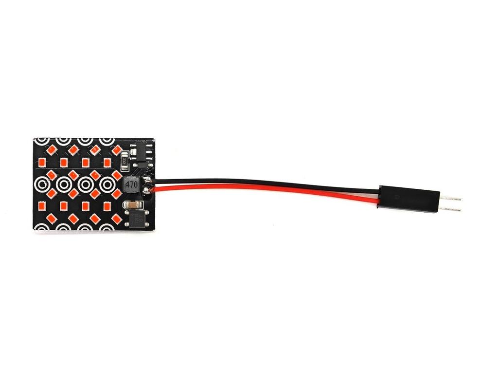 2 Pcs Panel 24 LED 12V T10, SV8.5, T4W CANBUS 1000lm Red Off-Road