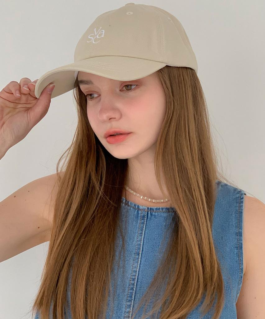Baseukala Vasc Logo Stitch Embroidered Ball Cap Beige