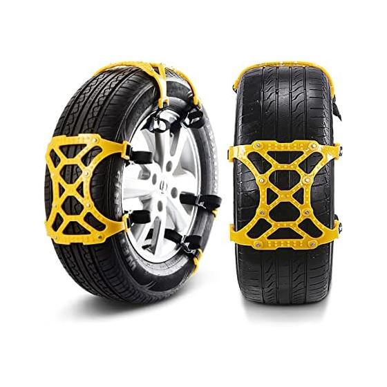 Tire chain, non-metallic, 6 pieces, car tire chain, automobile anti-slip chain, compatible tire width 165~265mm, general type, high performance,