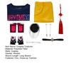 Anime Demon Hunters Costume Set Rumi Inspired Cosplay Outfit Korean Style Dress-up Uniform for Girls Halloween Comic Party