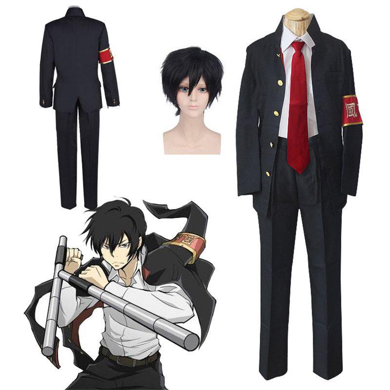 Wysokiej Jakości Japońskie Anime Hitman Reborn Hibari Kyoya Kostium Cosplay Garnitur Dla Fanów