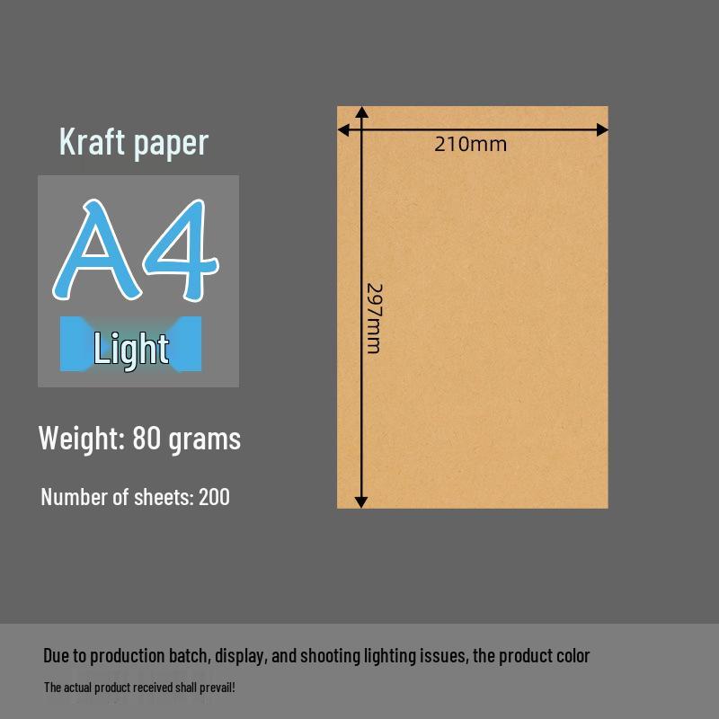 Thick Kraft Cardboard for Printing & Financial Voucher Covers