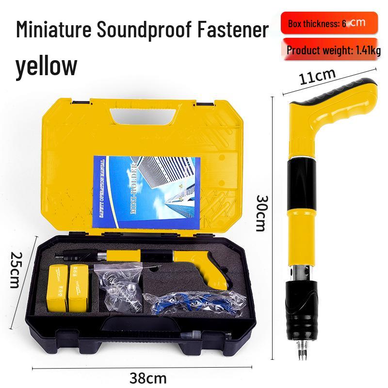 

Міні пороховий цвяхозабивач для монтажу стелі та сантехніки жовтий