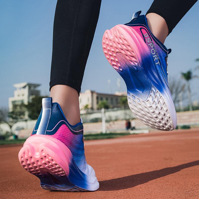 Men’s Contrast Color Sports Basketball Shoes Running Sneakers Shoes Students Over Sized Jogging Shoes