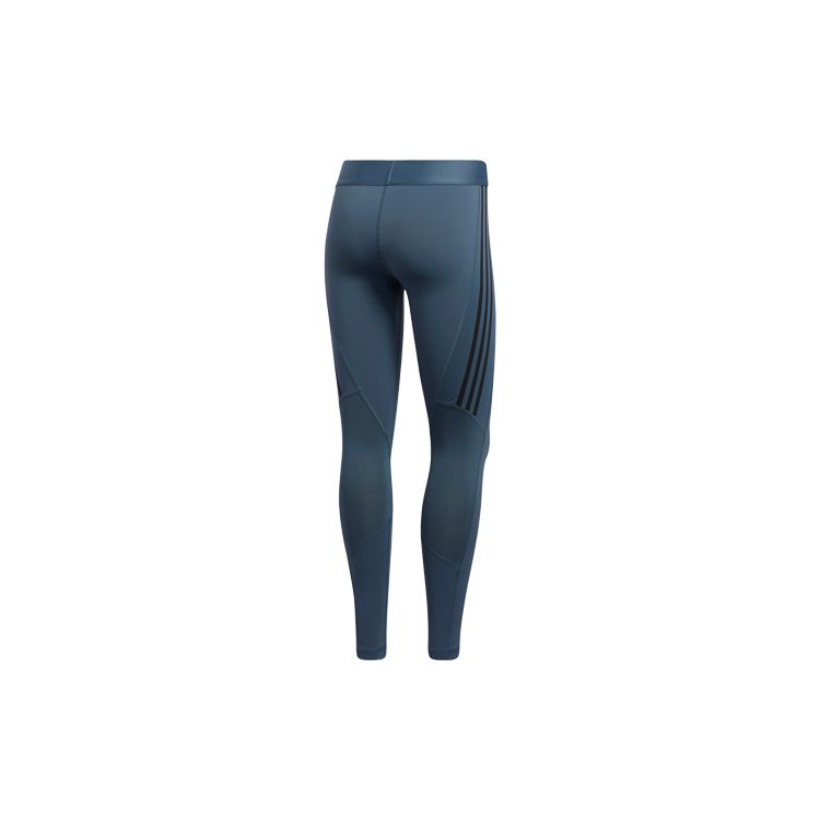 Adidas Solid High-Waisted Slim Fit Sports Trousers Women Bottoms Heritage-Blue GC8185