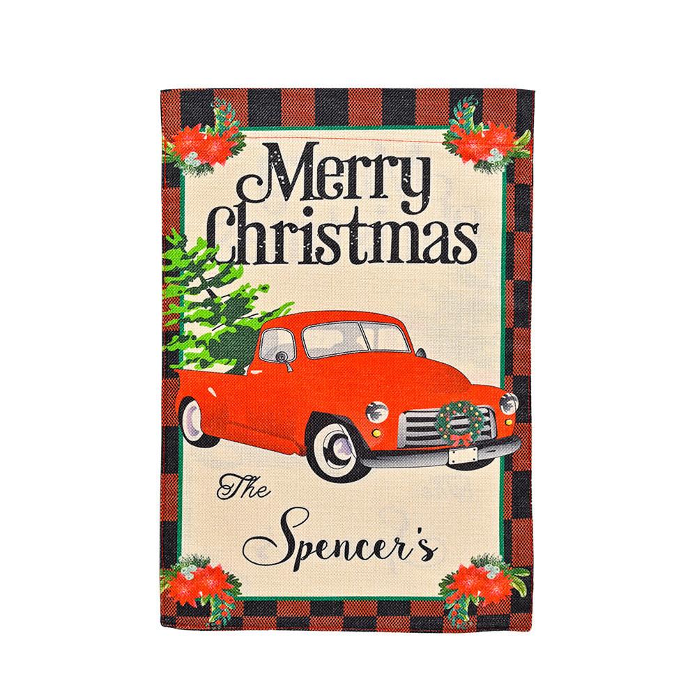 Vibrant Christmas Garden Flags With Cartoon Patterns Perfect For Festive Outdoor Dcor