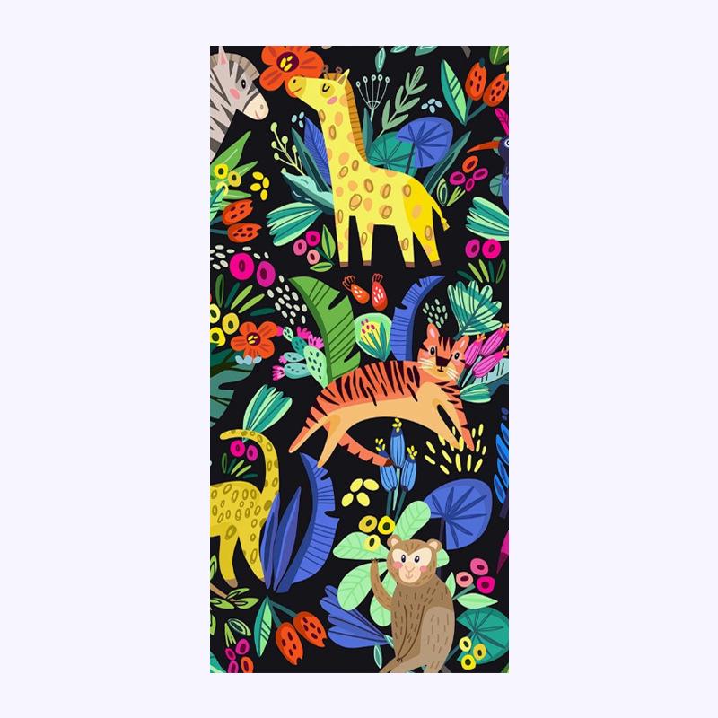 Quick-Dry Microfiber Double-Sided Beach & Sports Towel with Custom Digital Print