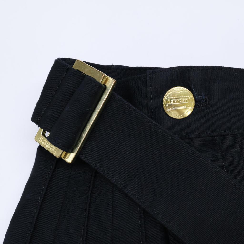 sacai [xCARHARTT WIP] 23-06744 23AW Black Pleated Skirt skirt 0 blackUsed