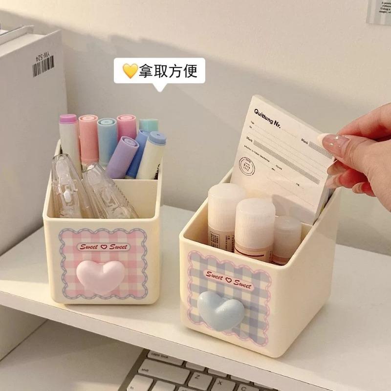Cartoon Multifunctional Pen Holder Desktop Organizer For Students