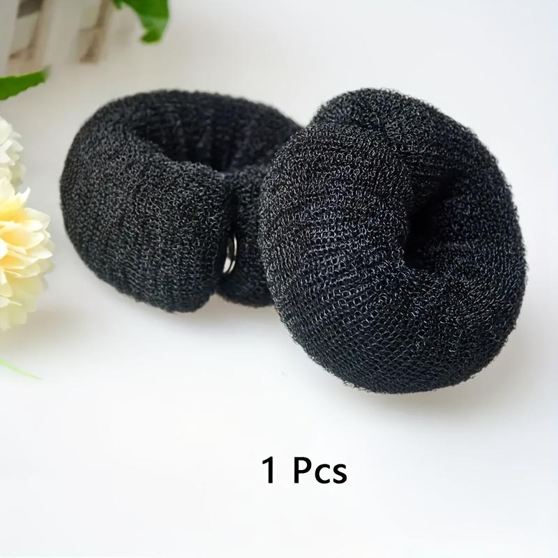 1PC Elegant Retro Mesh Bun - Hollow Hair Band for Classic Disc Hair, DIY Foam Bun Tool with Snap Button