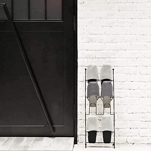 [BLKP] Pearl Metal Slipper Rack, 4 Tiers, Limited Edition, Matte Black, Wire, BLKP Black, N-7570