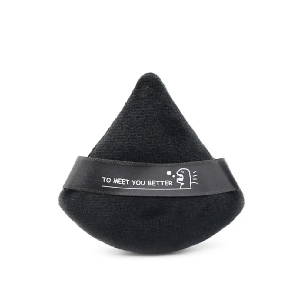 1PC New Soft Cotton Triangle Powder Puff Washable Velvet Sponge Face Powder Puff Face Cosmetics Puff Makeup Accessories