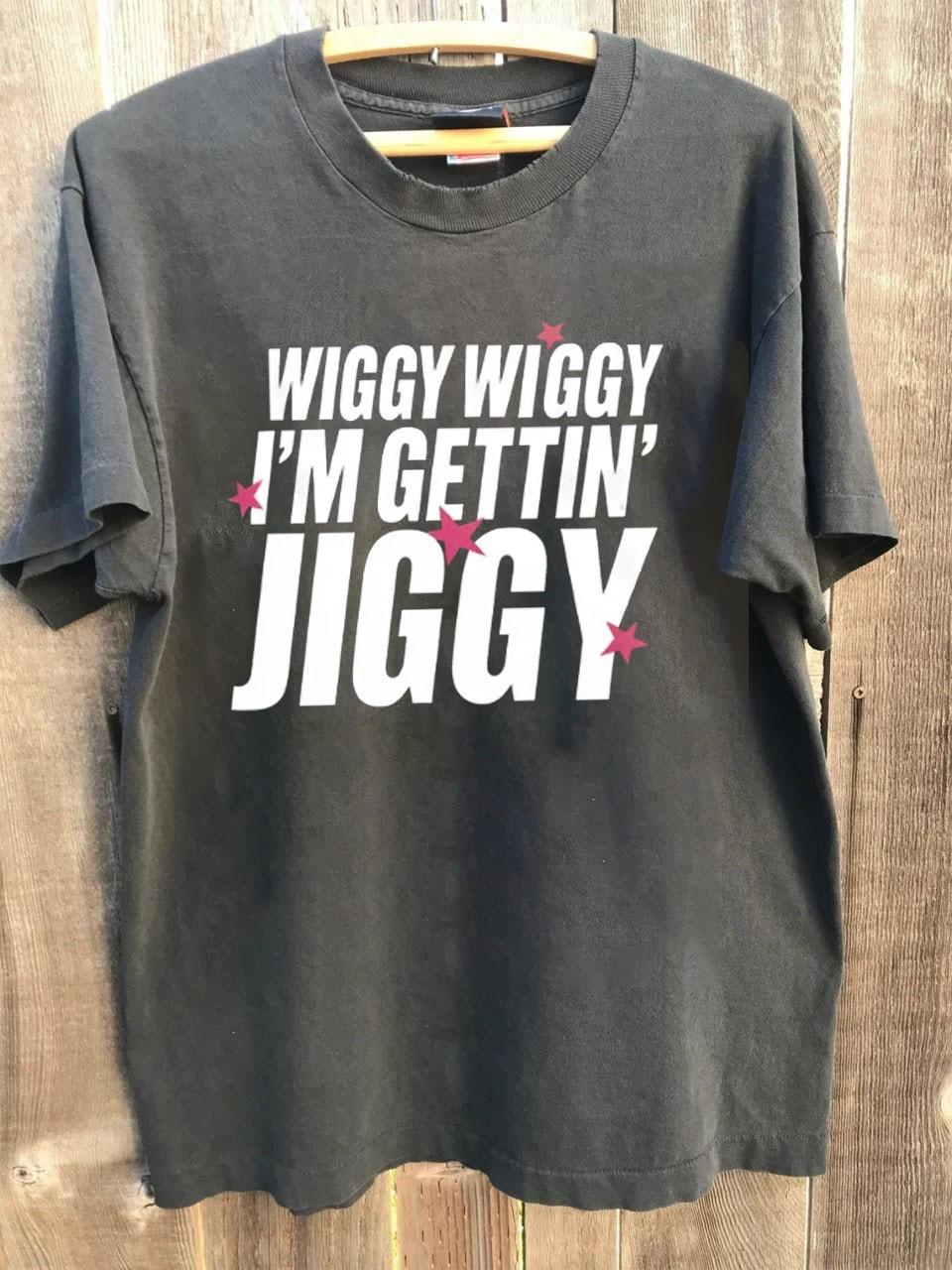 Five Boy Band T-Shirt Wiggy Wiggy I’m Gettin’ Jiggy Unisex 2025 AN62133 S