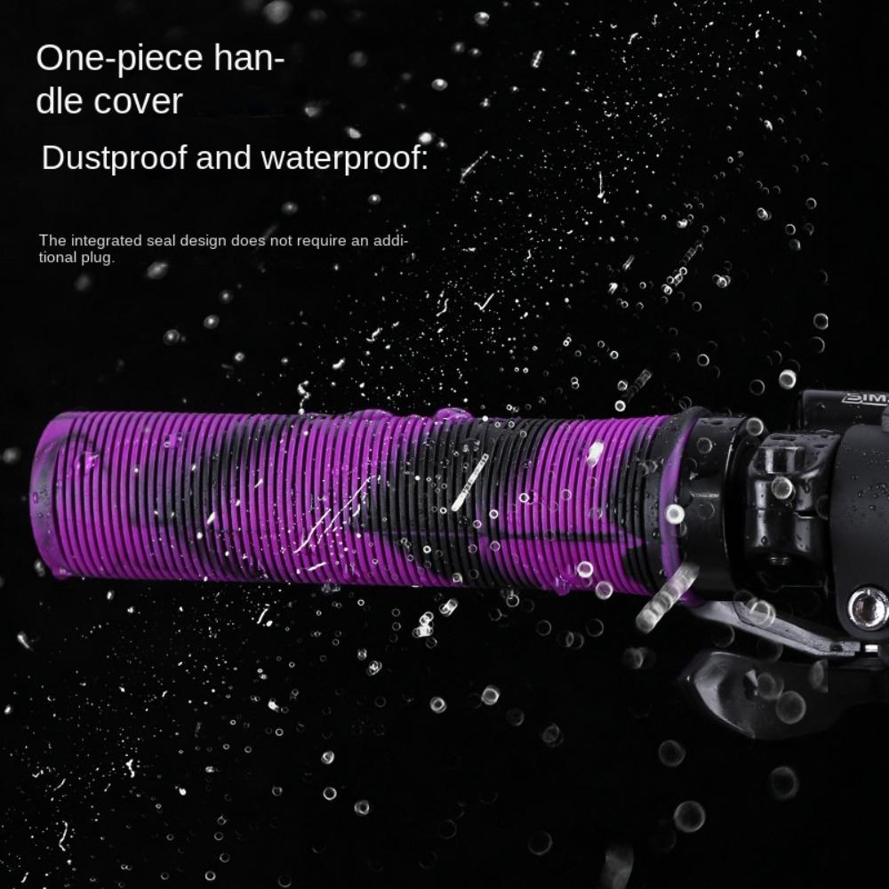 Practical TPR Bicycle Handle Bar Grips Non-slip Shockproof Handlebar Cover 5 Colors Cycling Accessories Outdoor Sports