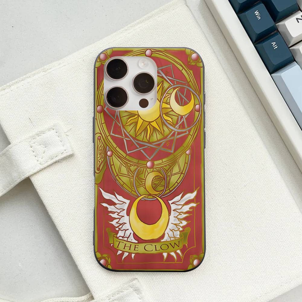 Anime C-CardcaptorS S-Sakura For IPhone 17 16 15 14 13 12 11 Pro Max Plus Pro Corrugated Shockproof Matte Phone Cover