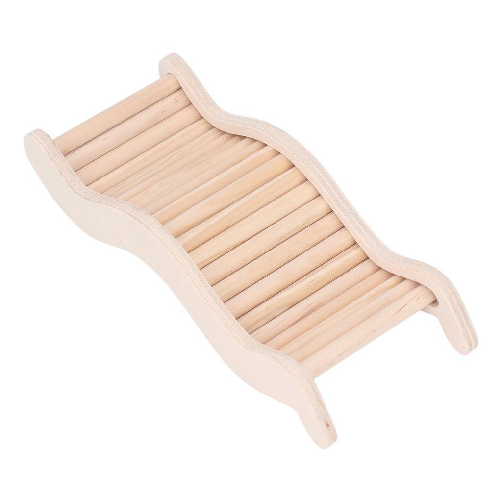 Hamster Ladder Wooden Hamster Ladder Bridge Easy Installation Anxiety Reduction Interactive
