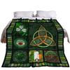 Irish St Patrick'S Patterned Blanket Shamrock Digital Printed Flannel Blanket Air Conditioning Blanket