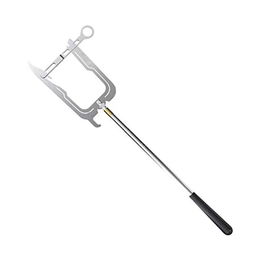 Stainless Steel Multi-Function Mooring Hook – Quick Line Threader & Portable Boat Securing Dock Hook for Kayak & Yacht