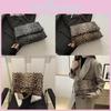 Stylish Black And Brown Small Square Handbag For Women With Chic Leopard Print Design