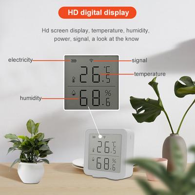 Smart Wifi Temperature Humidity Sensor Wireless Detector Intelligent Linkage Electronic Temperature and Humidity Meter Sensor