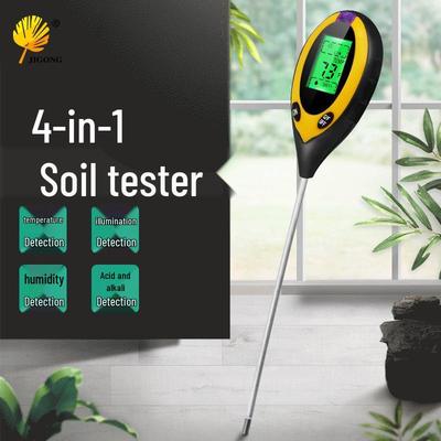 Elektronischer 4-in-1-Bodentester: PH-, Licht-, Temperatur-, Feuchtigkeitsmesser