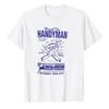 Vintage Handyman Service Phone Number Print T Shirt Men Cotton Tops Retro Worker Repairman Graphic Casual Daily Streetwear Tees