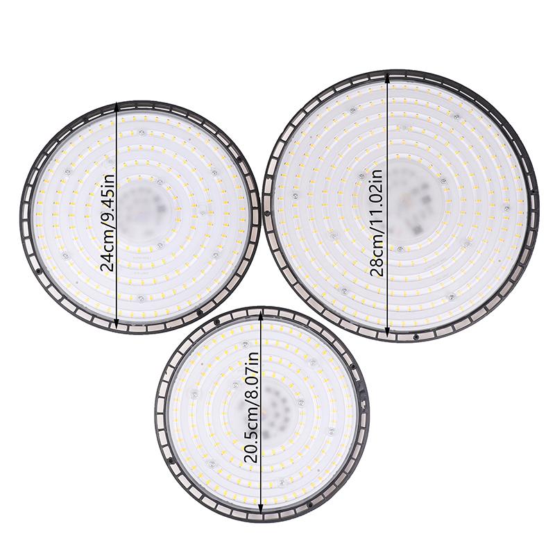 100/150/200W 3500/6500K Ufo Led High Bay Lights Waterproof Commercial Industrial Market Warehouse Garage Workshop Lamps