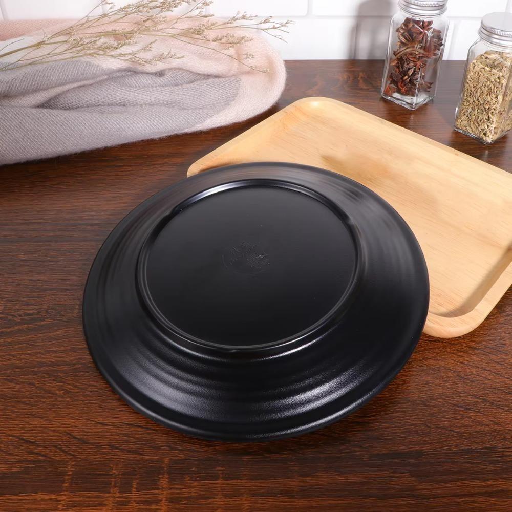 6pcs Imitation Porcelain Round Melamine Plate Japanese Style Salad Plate Sushi Dish Meal Dish  Sushi