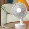 Mini Desk Fan, Portable Rechargeable Battery-Operated Table Fan with 4 Speed Levels, 6-inch Desk fan with Timer