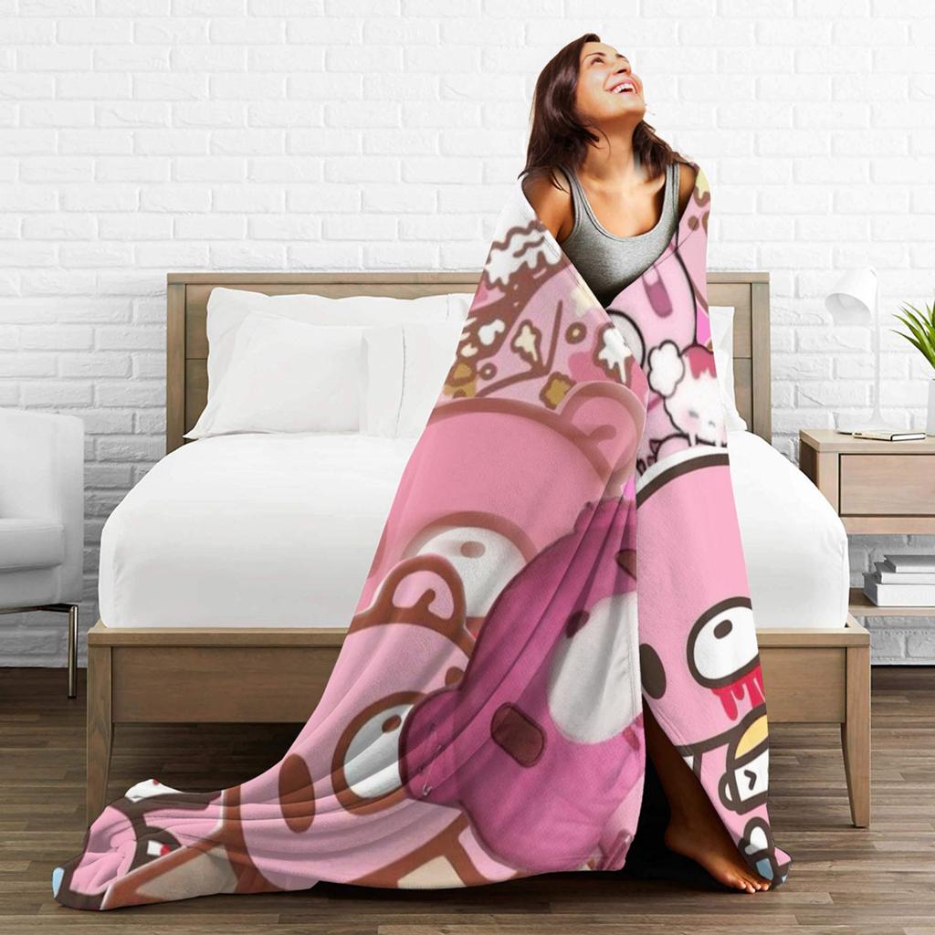 Gloomy Bear Soft Blanket Child Plush Bedding Throws Funny Home Decor Flannel Bedspread Sofa Bed Cover